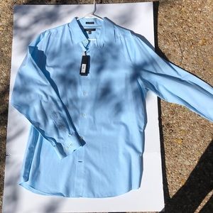 Light blue button down